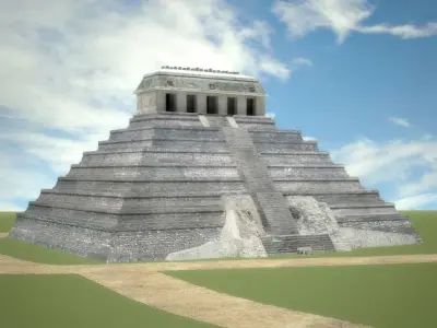 Temple of inscriptions 3D model