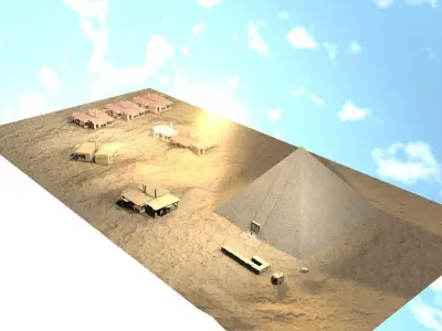 Egypt Scene Pre-Ready Free 3D model