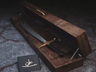 The Sword of Hazrat Ali  The Zulfikar 3D Model  blender file 3D model