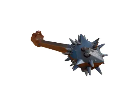 Rusty Spiked Metal Orb 3D model