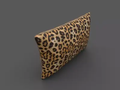 Cushion furniture Low-poly 3D model 7