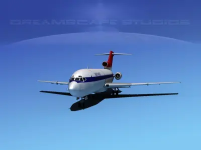 Boeing 727-100 Northwest 1 3D model