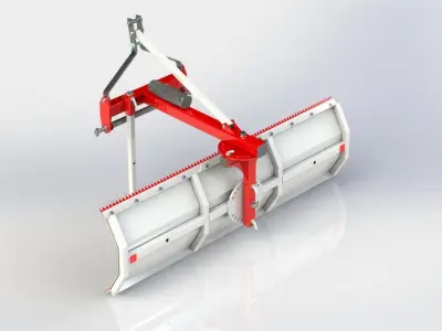 WG 1015 - Rear mounted blade 3D model