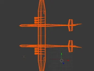 Stratolaunch airplane 3D model