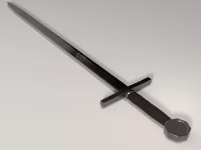 Realistic Medieval Sword 3D model