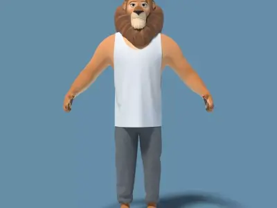Sam the Lion 3D model