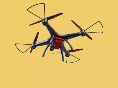 DRONE WEBCAM HD CAMERA MOD QUADCOPTER UAV UAS AERIAL FPV RC SYMA 3D model