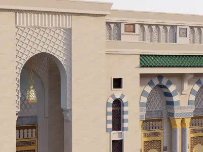 Madina Mosque Entrance 3D model