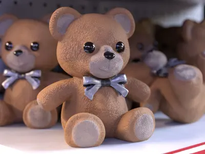 commercial Doll Stand Low-poly 3D model