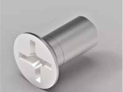 NAS1153-2 Screw used in aerospace industry 3D print model