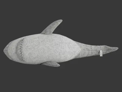 Toy shark IKEA BLAHAJ stuffed 3D model