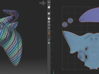 Bull Head Low-poly 3D model