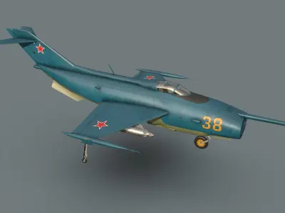 Yakovlev Yak-36 VTOL Low-poly 3D model