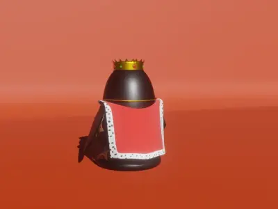 King penguin for 3D printing 3D print model 3D model