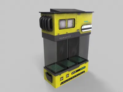 Sci-Fi Aquarium V1- 007 Low-poly 3D model