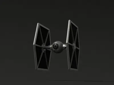 Star Wars Imperial Tie Fighter Low-poly 3D model