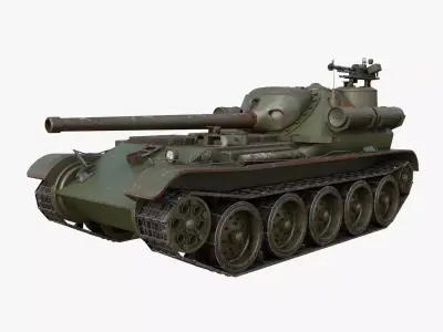 Tank Uralmash SU 101 Mental ray 3D model