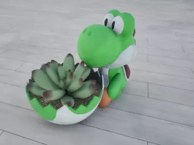 Yoshi Pot 3D print model