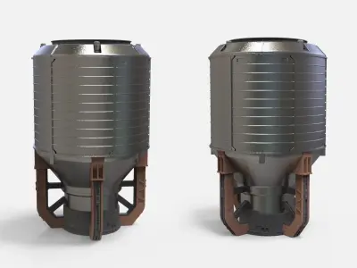 sci-fi Architecture kitbash 10 3D model