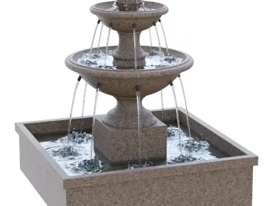 Campania - La Mirande Fountain 3D model