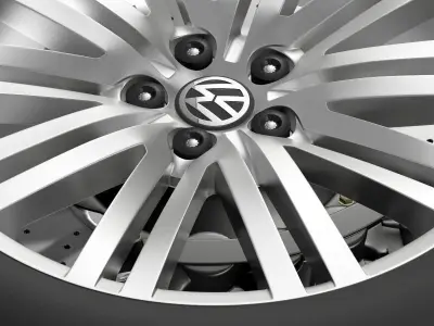 Volkswagen Polo BlueGT wheel 2014 3D model