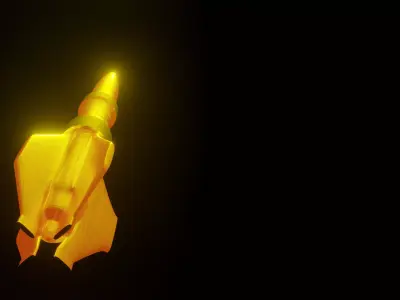 mini rocket 3D model