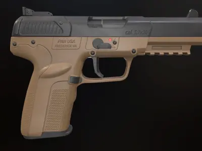 FN Five-seveN Low-poly 3D model
