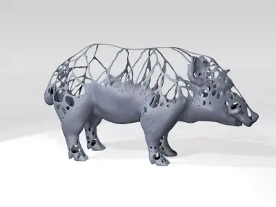 Wildboar Dust Voronoi 3D model