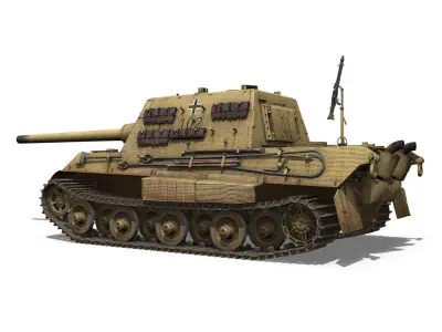 SDKFZ 186 Jagdtiger - 102 - Porsche Production 3D model