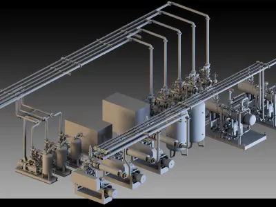 9- Factory units 3D model