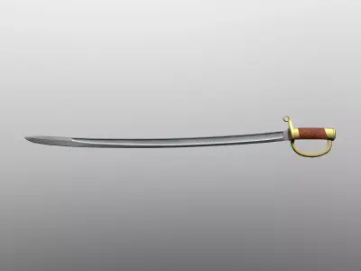 Saber Low-poly 3D model