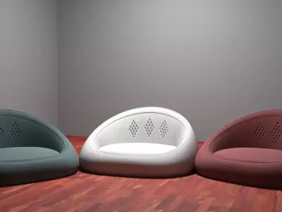 Rounded Ferniture Free 3D model