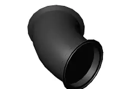 Sanitary Elbow 45 TC 4 in 3D model