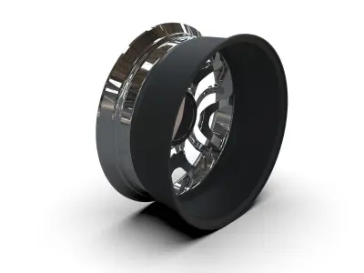 rims tuning chrome matt 3D model