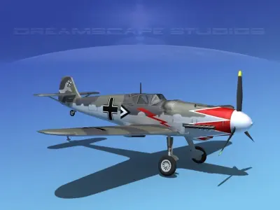 Messerschmitt BF-109 V14 3D model