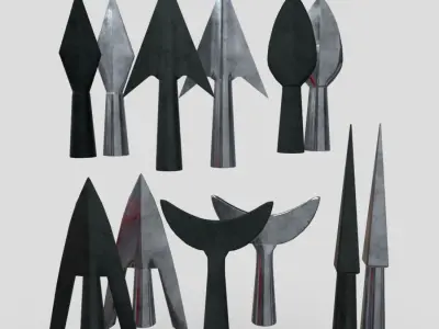 Arrowhead Pack Low-poly 3D model