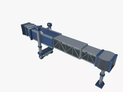 Boarding Tunnel Low-poly 3D model