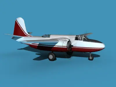 Douglas A-20G Havoc Civil Version V03 3D model