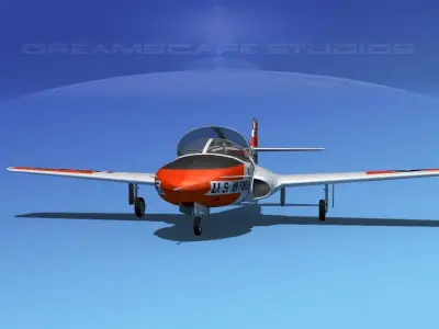 Cessna T-37 Tweetybird V03 USAF 3D model