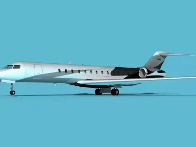 Bombardier Global 7000 V08 3D model