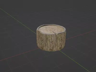 Tree Stump Free low-poly Free low-poly 3D model