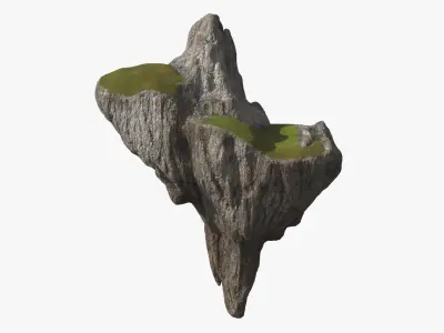 Soaring Highland Rock 3D model
