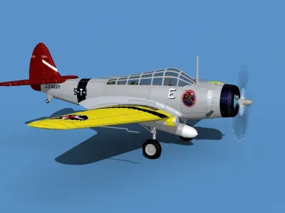 Douglas TBD-1 Devestator V03 3D model