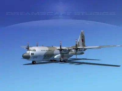 Lockheed C-130 Hercules Royal Air Force 3D model