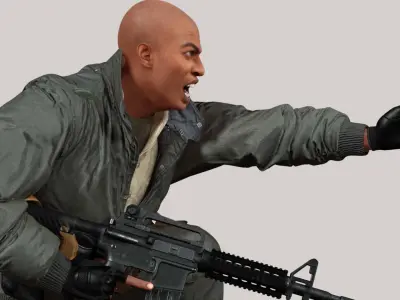 Marcus Elite Operative  Stealth Mission Low-poly 3D model