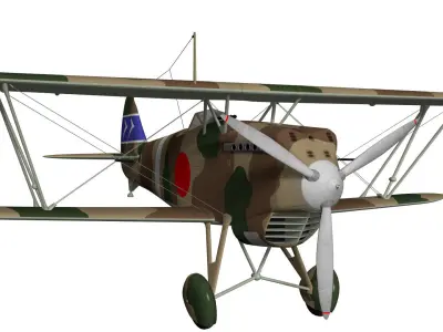 kawasaki Ki-10 Perry 3D model