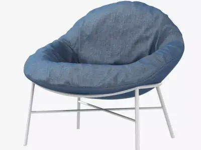 Oyster lounge chair by Comforty 3D model