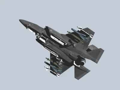 Japan Air Self-Defense Force F-35B early model 3D model