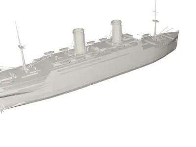 Military Ship 3D model