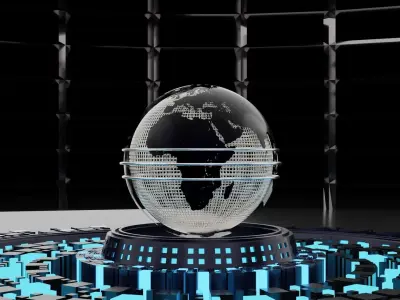 Broadcast News Opener 3D Model and Animation 3D model